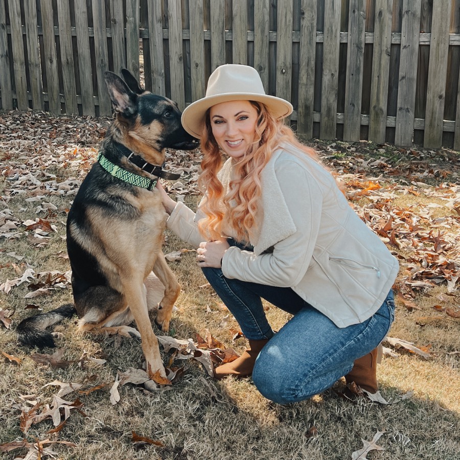 Dani with her dog